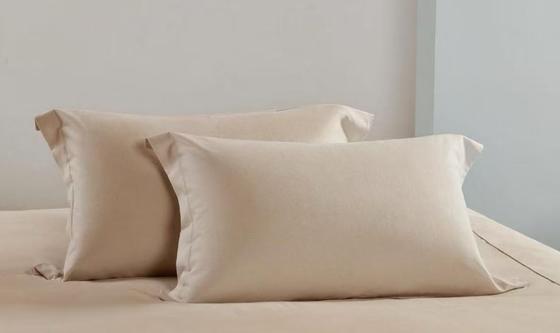 টেনসেল লিনেন ডুবেট কভার রানী আরামদায়ক হালকা বাদামী ডুবেট কভার