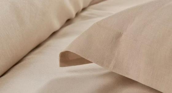 টেনসেল লিনেন ডুবেট কভার রানী আরামদায়ক হালকা বাদামী ডুবেট কভার