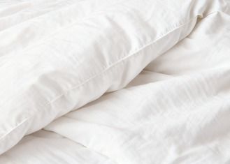 ইকো মেলানজ কটন পুনর্ব্যবহৃত পলিয়েস্টার কমফোর্ট সেট পূর্ণ আকারের কমফোর্ট সেট