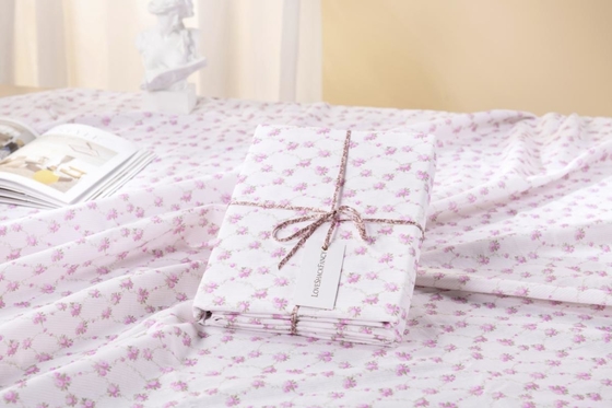 গোলাপী ফুলের টেবিলক্লচ কাটন টেকসই টেবিলক্লচ হোম 60x90 60x120